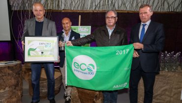 Cerimónia de entrega da bandeira verde Eco-Freguesia XXI a Manuel Carlos