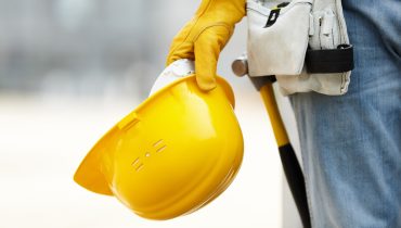 Obras construção capacete