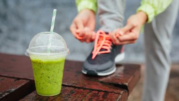 corrida pés Detox batido fitness