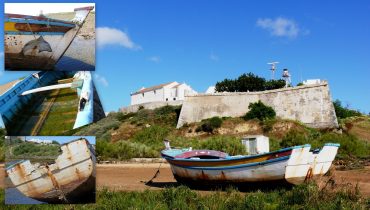 Embarcação Golfinho antes da recuperação