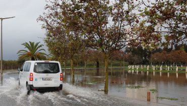 Chuva intensa provoca inundações em Vila Real Santo António