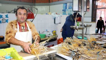Litão à venda no Mercado de Olhão|Litão à venda no Mercado de Olhão_2|Seca do litão no Porto de Pesca de Olhão