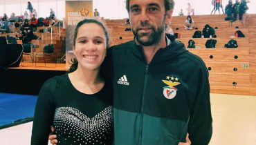 Mariana e o Treinador João Castelo|A voar...|Pódio