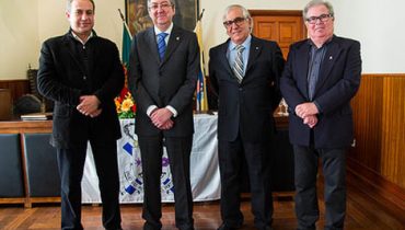 Novo secretariado das Misericórdias do Algarve com o antigo presidente|João Amado toma posse como presidente do Secretariado das Misericórdias do Algarve|Eleições do Secretariado das Misericórdias do Algarve