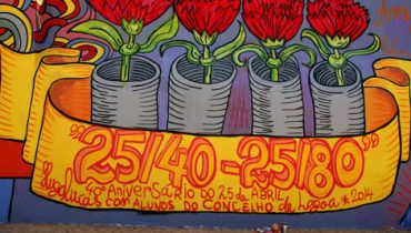 Mural 25 de abril em Lagoa_1