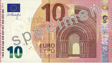 Nova nota de 10 euros