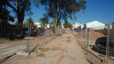 Obras jardim Republica Silves