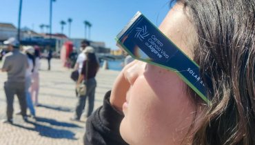 Observação do Eclipse Solar em Faro em 2025