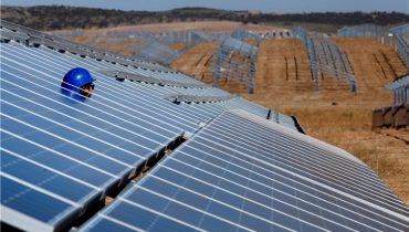 Parque fotovoltaico Central Solar paineis