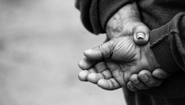 farmer's Hands  of old man who had worket hardly in his life