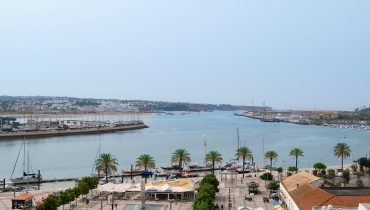 A vista a partir do restaurante do Whe Hotel