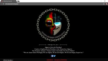 Site da Areal bloqueado