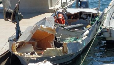 acidente com barcos porto de olhão