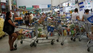 fila de supermercado
