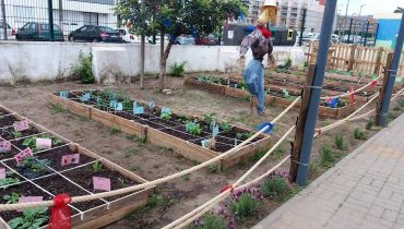 horta pedagógica largo da feira|caixa de compostagem|equipa jardins_1|equipa jardins_2|talhões