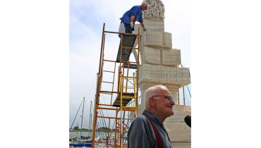 joao cutileiro na inauguracao da estatua do marques em vrsa|Escultura_Marquês de Pombal_VRSA