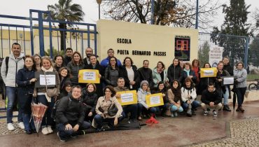 professores em greve escola poeta bernardo passos